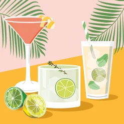 Tissue-Serviette 33 x 33 cm Drinks 3-lagig