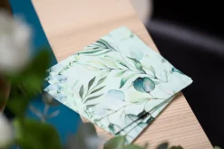 Tissue-Serviette 24 x 24 cm Eucalyptus green 3-lagig