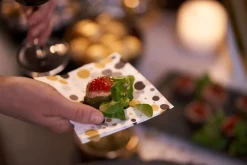 Tissue-Serviette 24 x 24 cm Festive Bubbles Black 3-lagig