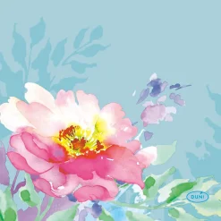 Tissue-Serviette 24 x 24 cm Flowy Floral 3-lagig