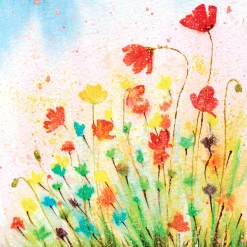 Tissue-Serviette 33 x 33 cm Flourish Aurora 3-lagig