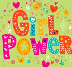 Tissue-Serviette 33 x 33 cm Girl Power 3-lagig