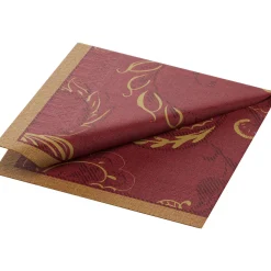 Tissue-Serviette 24 x 24 cm Golden Grace Bordeaux 3-lagig