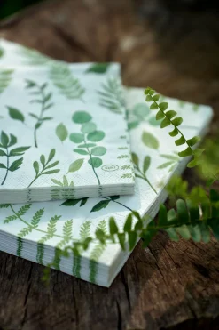 Tissue-Serviette 24 x 24 cm Greenery 3-lagig