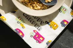 Tissue-Serviette 33 x 33 cm Happy Camper 3-lagig