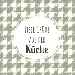 Tissue-Serviette 33 x 33 cm Liebe Grüsse 3-lagig