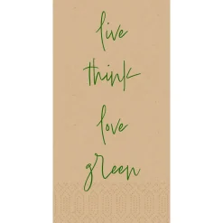 Tissue-Serviette 40 x 40 cm Love Green Natural 3-lagig