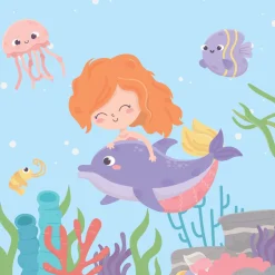 Tissue-Serviette 33 x 33 cm Mermaid 3-lagig