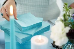 Tissue-Serviette 33 x 33 cm Mint Blue 3-lagig