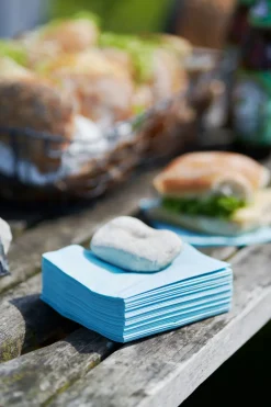 Tissue-Serviette 40 x 40 cm Mint Blue 3-lagig