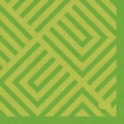 Tissue-Serviette 24 x 24 cm Mosaic Kiwi 3-lagig