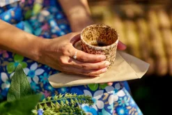 Tissue-Serviette 24 x 24 cm Natural Brown 2-lagig