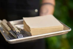 Tissue-Serviette 40 x 40 cm Natural Brown 3-lagig