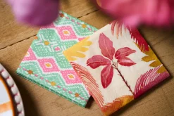 Tissue-Serviette 24 x 24 cm Nomad weave blue 3-lagig