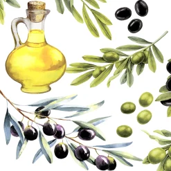 Tissue-Serviette 33 x 33 cm Olives 3-lagig