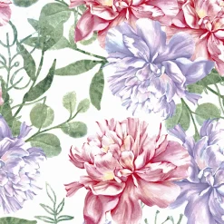 Tissue-Serviette 24 x 24 cm Pastel flowers 3-lagig