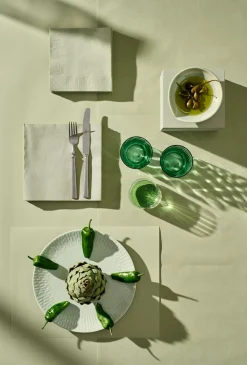 Tissue-Serviette 33 x 33 cm Pistaziengrün 2-lagig