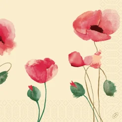 Tissue-Serviette 40 x 40 cm Poppy Charm 3-lagig
