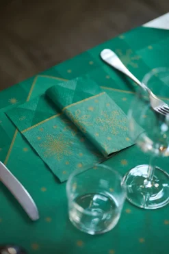 Tissue-Serviette 33 x 33 cm Rhombus Green 3-lagig