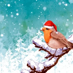 Tissue-Serviette 33 x 33 cm Robin Snow 3-lagig