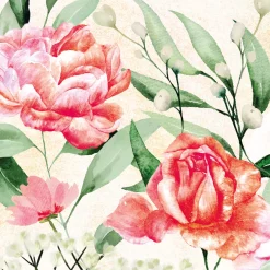 Tissue-Serviette 24 x 24 cm Rose symphonie 3-lagig