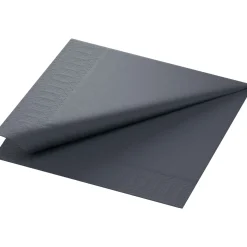 Tissue-Serviette 40 x 40 cm Schwarz 3-lagig