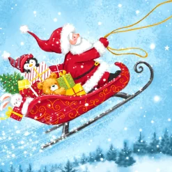 Tissue-Serviette 33 x 33 cm Sleigh Ride 3-lagig