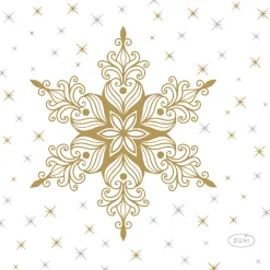 Tissue-Serviette 24 x 24 cm Snowstars White 3-lagig