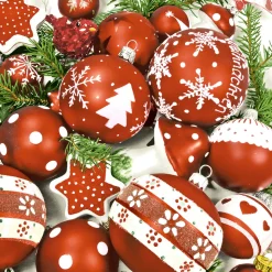 Tissue-Serviette 24 x 24 cm Snow White in Red 3-lagig