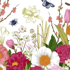 Tissue-Serviette 33 x 33 cm Spring Moment 3-lagig