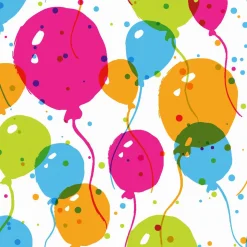 Tissue-Serviette 24 x 24 cm Splash Balloons 3-lagig