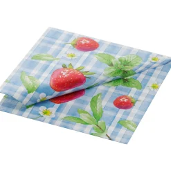 Tissue-Serviette 24 x 24 cm Strawberry Picnic 3-lagig