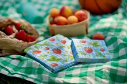 Tissue-Serviette 24 x 24 cm Strawberry Picnic 3-lagig