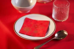 Tissue-Serviette 24 x 24 cm Stargazing Red 3-lagig