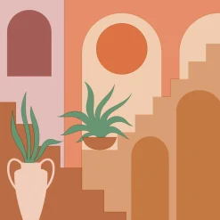 Tissue-Serviette 33 x 33 cm Sunset Terra 3-lagig