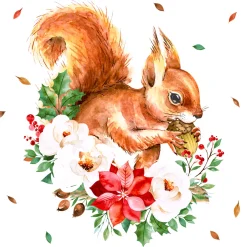 Tissue-Serviette 33 x 33 cm Sweet Squirrel 3-lagig