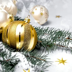 Tissue-Serviette 24 x 24 cm Twig and Bauble 3-lagig