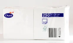 Tissue-Serviette 24 x 24 cm Weiß 3-lagig