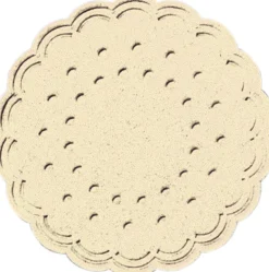 Tissue-Untersetzer, rund Ø 7,5 cm Cream Mehrlagig