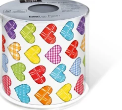 Toilettenpapier Colourful Hearts 3-lagig