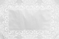 Tortenspitzen rechteckig 25 x 35 cm Weiß