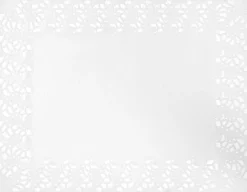 Tortenspitzen rechteckig 35 x 45 cm Weiß