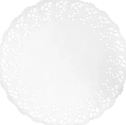 Tortenspitzen rund Ø 34 cm Weiß