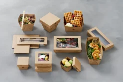 Viking Slim Brick Deckel mit Fenster 1100 ml Braun