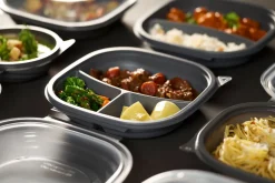 Vista Box Large 650/216/216 ml Grau 3-Teilung